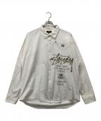 stussyステューシー）の古着「ワールドツアーシャツ」｜ホワイト