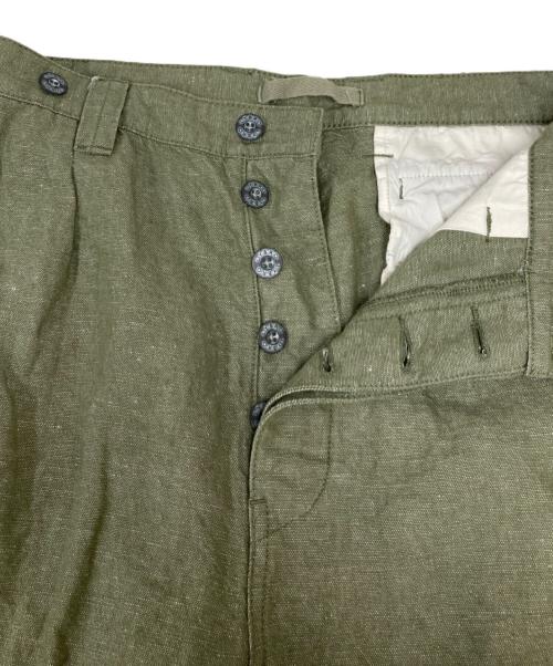 NIGEL CABOURN（ナイジェルケーボン）NIGEL CABOURN (ナイジェルケーボン) LYBROコットンリネンパンツ グリーン サイズ:SIZE 32の古着・服飾アイテム