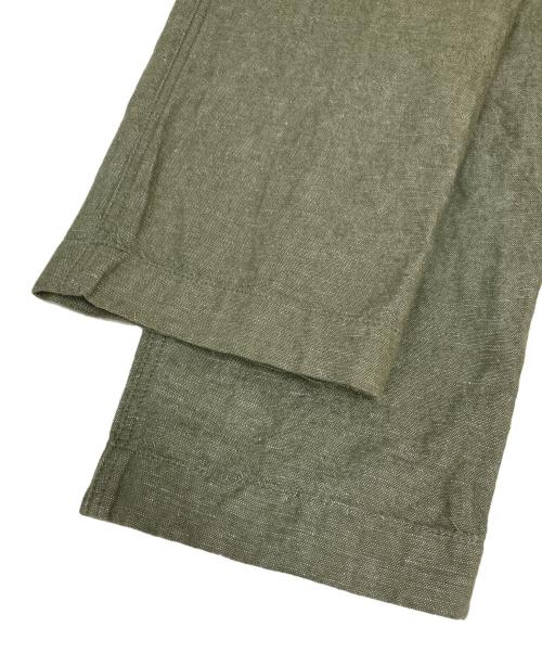 NIGEL CABOURN（ナイジェルケーボン）NIGEL CABOURN (ナイジェルケーボン) LYBROコットンリネンパンツ グリーン サイズ:SIZE 32の古着・服飾アイテム