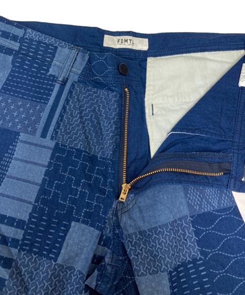 FDMTL（ファンダメンタル）FDMTL (ファンダメンタル) 刺し子ハーフパンツ ネイビー サイズ:SIZE W30 未使用品の古着・服飾アイテム