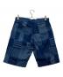 FDMTL (ファンダメンタル) 刺し子ハーフパンツ ネイビー サイズ:SIZE W30 未使用品：7000円