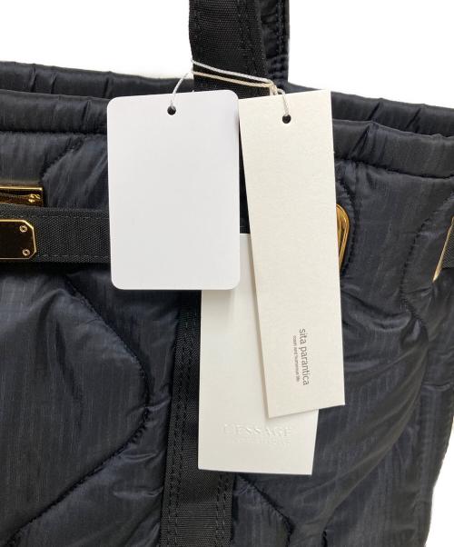 SITA PARANTICA（シータパランティカ）sita parantica (シータパランティカ) キルティングナイロントートバッグ ブラックの古着・服飾アイテム