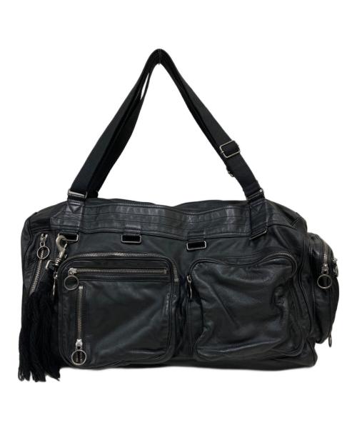 DIOR HOMME（ディオール オム）Dior Homme (ディオール オム) レザーボストンバッグ ブラックの古着・服飾アイテム