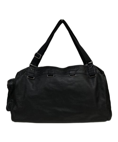 DIOR HOMME（ディオール オム）Dior Homme (ディオール オム) レザーボストンバッグ ブラックの古着・服飾アイテム