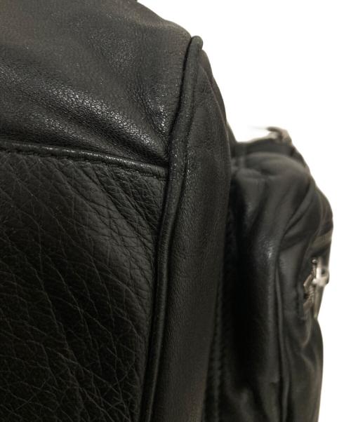 DIOR HOMME（ディオール オム）Dior Homme (ディオール オム) レザーボストンバッグ ブラックの古着・服飾アイテム