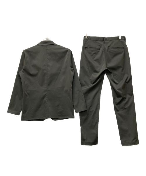 nano・universe（ナノ・ユニバース）nano・universe (ナノ・ユニバース) セクウェルサテンストレッチジャケットセットアップ オリーブ サイズ:Sの古着・服飾アイテム