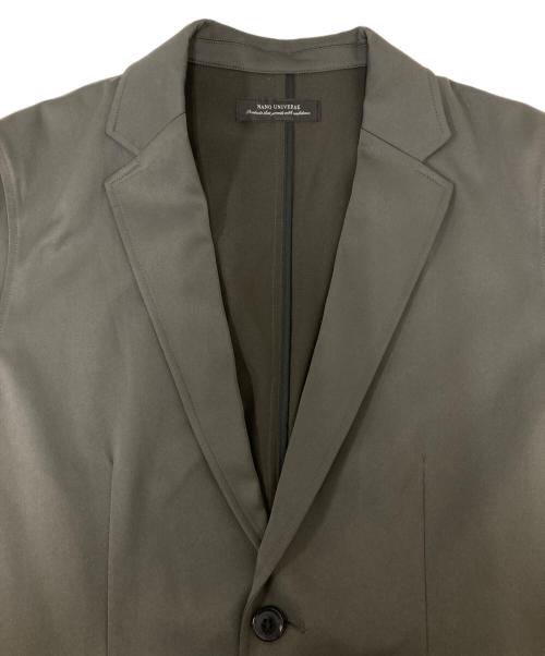 nano・universe（ナノ・ユニバース）nano・universe (ナノ・ユニバース) セクウェルサテンストレッチジャケットセットアップ オリーブ サイズ:Sの古着・服飾アイテム
