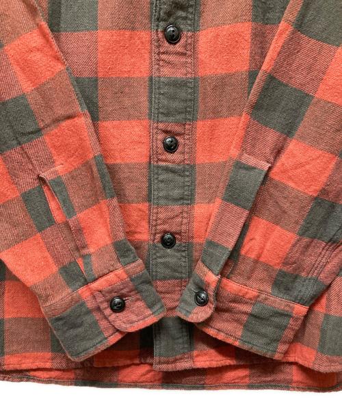 RRL（ダブルアールエル）RRL (ダブルアールエル) フランネルシャツ レッド×ブラック サイズ:Mの古着・服飾アイテム