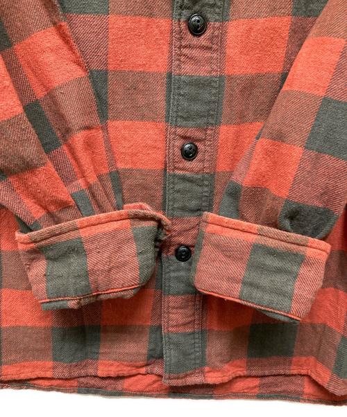 RRL（ダブルアールエル）RRL (ダブルアールエル) フランネルシャツ レッド×ブラック サイズ:Mの古着・服飾アイテム