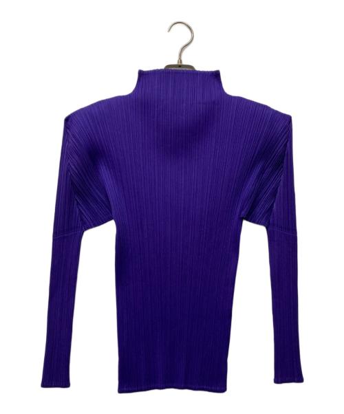 PLEATS PLEASE（プリーツプリーズ）PLEATS PLEASE (プリーツプリーズ) プリーツ長袖カットソー パープル サイズ:3の古着・服飾アイテム