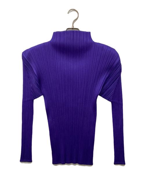 PLEATS PLEASE（プリーツプリーズ）PLEATS PLEASE (プリーツプリーズ) プリーツ長袖カットソー パープル サイズ:3の古着・服飾アイテム