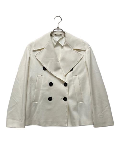 Max Mara Studio（マックスマーラ ストゥディオ）MAX MARA STUDIO (マックスマーラ ストゥディオ) ダブルジャケット ホワイト サイズ:36の古着・服飾アイテム