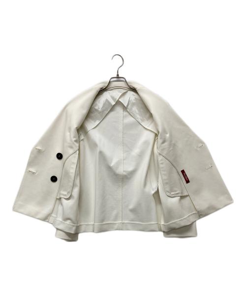 Max Mara Studio（マックスマーラ ストゥディオ）MAX MARA STUDIO (マックスマーラ ストゥディオ) ダブルジャケット ホワイト サイズ:36の古着・服飾アイテム