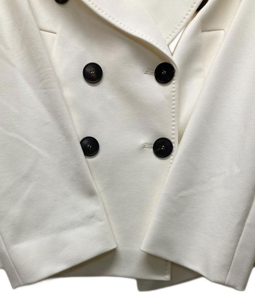 Max Mara Studio（マックスマーラ ストゥディオ）MAX MARA STUDIO (マックスマーラ ストゥディオ) ダブルジャケット ホワイト サイズ:36の古着・服飾アイテム