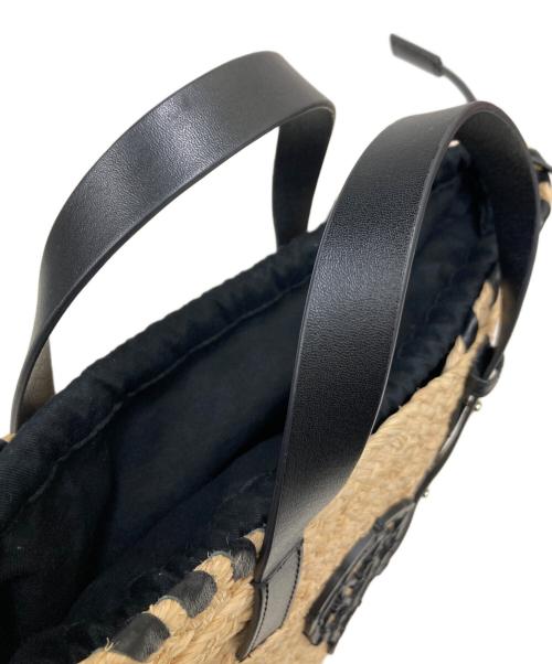 HELEN KAMINSKI（ヘレンカミンスキー）HELEN KAMINSKI (ヘレンカミンスキー) カゴバッグ / Ines Whipstitch Basket ベージュ×ブラックの古着・服飾アイテム