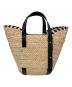 HELEN KAMINSKI (ヘレンカミンスキー) カゴバッグ / Ines Whipstitch Basket ベージュ×ブラック：15000円