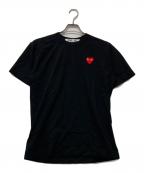 PLAY COMME des GARCONSプレイコムデギャルソン）の古着「ロゴワッペンTシャツ」｜ブラック