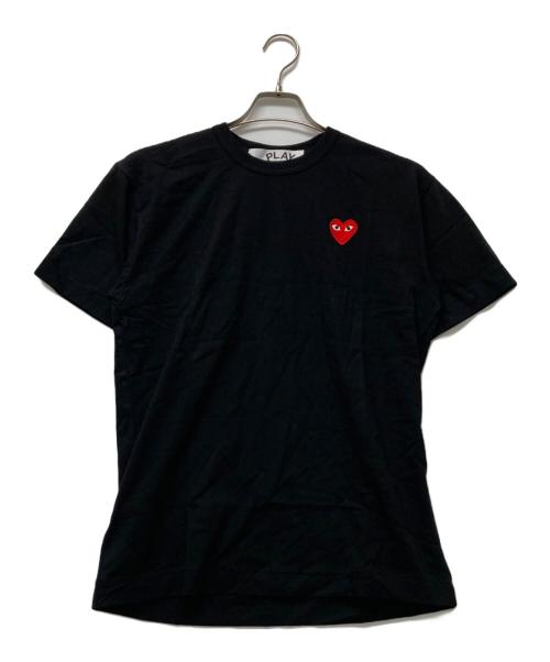 PLAY COMME des GARCONS（プレイコムデギャルソン）PLAY COMME des GARCONS (プレイコムデギャルソン) ロゴワッペンTシャツ ブラック サイズ:Lの古着・服飾アイテム