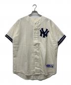 Majesticマジェスティック）の古着「ヴィンテージベースボールシャツ」｜ホワイト