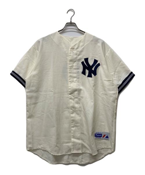 Majestic（マジェスティック）Majestic (マジェスティック) ヴィンテージベースボールシャツ ホワイト サイズ:SIZE XLの古着・服飾アイテム