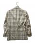 ISAIA (イザイア) 3Bチェックテーラードジャケット ホワイト サイズ:SIZE 46：10000円