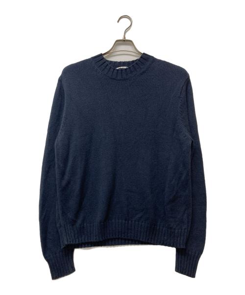 Acne studios（アクネ ストゥディオス）ACNE STUDIOS (アクネ ストゥディオス) ラウンドネックニット ネイビー サイズ:Sの古着・服飾アイテム