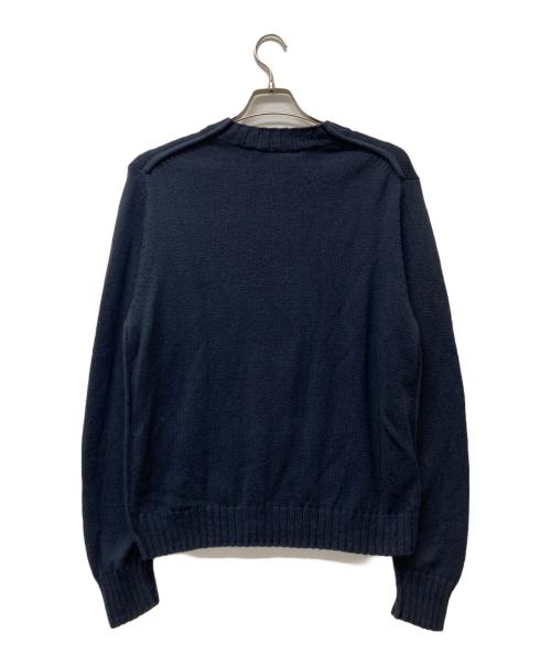 Acne studios（アクネ ストゥディオス）ACNE STUDIOS (アクネ ストゥディオス) ラウンドネックニット ネイビー サイズ:Sの古着・服飾アイテム