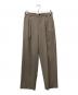 YOKE（ヨーク）の古着「3PLEATED WIDE LEG TROUSERS」｜ベージュ
