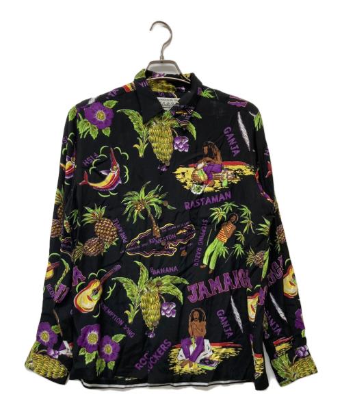 WACKO MARIA（ワコマリア）WACKO MARIA (ワコマリア) JAMAICA L/S HAWAIIAN SHIRT ブラック サイズ:Ⅿの古着・服飾アイテム