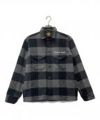 HUMAN MADEヒューマンメイド）の古着「WOOL OVERSHIRT」｜グレー×ブラック