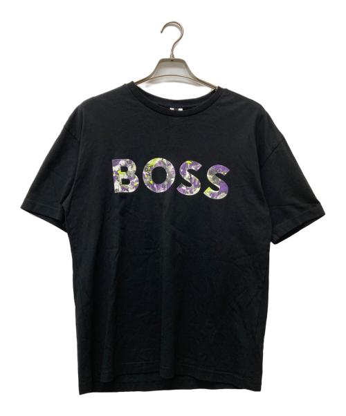 BOSS（ボス）BOSS (ボス) ロゴプリントカットソー ブラック サイズ:Ｓの古着・服飾アイテム