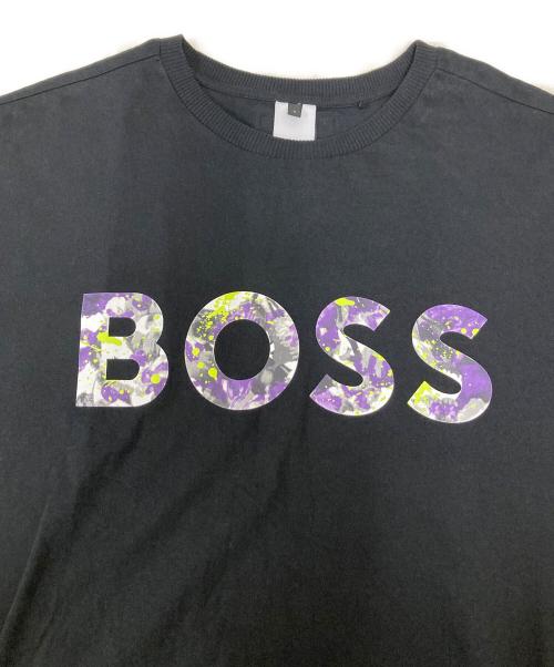 BOSS（ボス）BOSS (ボス) ロゴプリントカットソー ブラック サイズ:Ｓの古着・服飾アイテム
