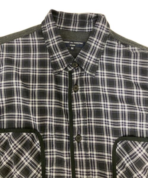 COMME des GARCONS HOMME（コムデギャルソン オム）COMME des GARCONS HOMME (コムデギャルソン オム) チェックシャツ ネイビー サイズ:Ｍの古着・服飾アイテム