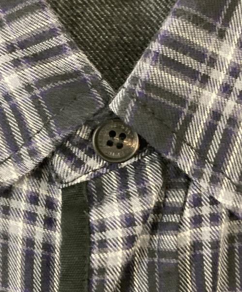 COMME des GARCONS HOMME（コムデギャルソン オム）COMME des GARCONS HOMME (コムデギャルソン オム) チェックシャツ ネイビー サイズ:Ｍの古着・服飾アイテム