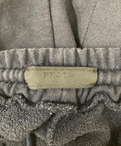PRADA（プラダ）PRADA (プラダ) ラバーロゴスウェットパンツ ネイビー サイズ:Ｓの古着・服飾アイテム