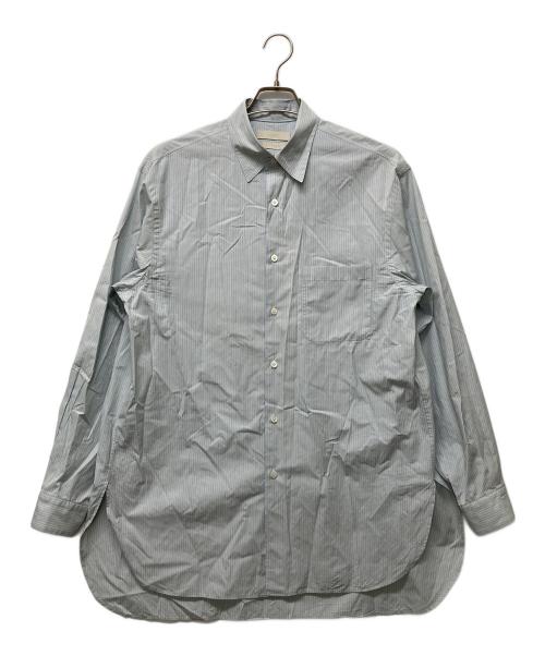 YOKE（ヨーク）YOKE (ヨーク) 24SSBOXY STRIPE REGULAR COLLAR SHIRT ブルー サイズ:3の古着・服飾アイテム