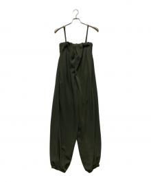 OMMO（オーエムエムオー）の古着「TUCK BUSTIER ALL IN ONE」｜オリーブ