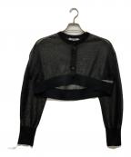 UN3D.アンスリード）の古着「シアーニットカーディガン」｜ブラック