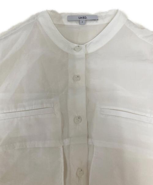 UN3D.（アンスリード）UN3D. (アンスリード) アウトポケットドルマンシャツ ホワイト サイズ:SIZE Freeの古着・服飾アイテム