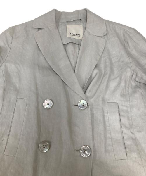 'S Max Mara（エスマックスマーラ）'S Max Mara (エスマックスマーラ) リネンダブルテーラードジャケット ベージュ サイズ:SIZE 38の古着・服飾アイテム