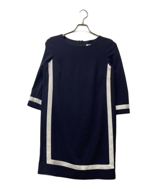 MaxMara（マックスマーラ）MaxMara (マックスマーラ) ブラウスワンピース ネイビー サイズ:SIZE 40の古着・服飾アイテム