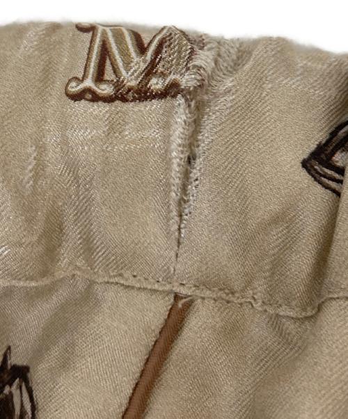 MaxMara（マックスマーラ）MaxMara (マックスマーラ) 総柄シルクイージーパンツ ベージュ サイズ:SIZE 34の古着・服飾アイテム