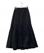 allurevilleアルアバイル）の古着「バイヤス切替ギャザースカート」｜ブラック