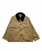 nicholson and nicholsonニコルソンアンドニコルソン）の古着「コットン ギャバジン ラグラン ジャケット」｜ベージュ