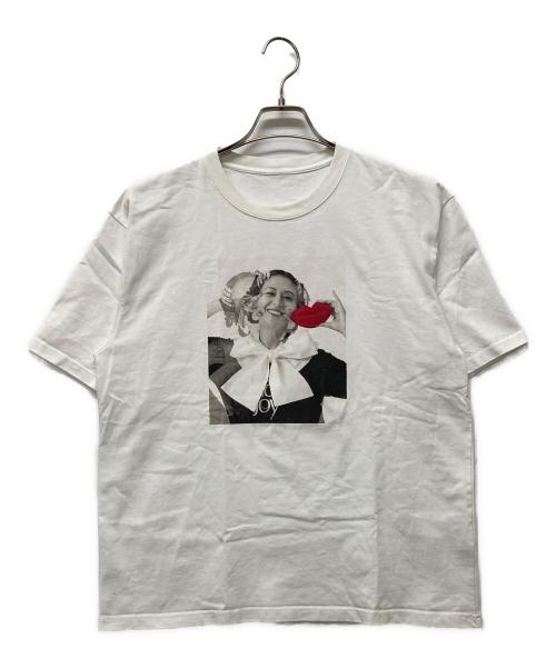 vermeerist beams（フェルメリストビームス）Vermeerist BEAMS (フェルメリストビームス) Kyoko Koizumi (キョウコ コイズミ) Kyon2 フォトT ホワイト サイズ:XLの古着・服飾アイテム