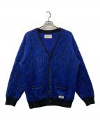 WACKO MARIAワコマリア）の古着「LEOPARD MOHAIR CARDIGAN」｜ブルー