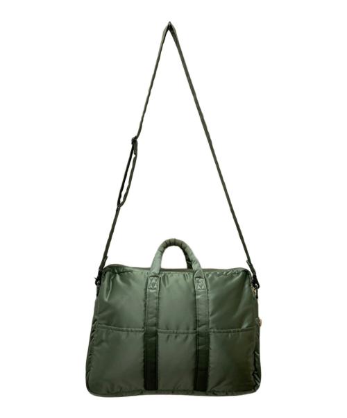 PORTER（ポーター）PORTER (ポーター) TANKER  2WAY BRIEFCASE(タンカー　2ウェイ　ブリーフケース) オリーブの古着・服飾アイテム