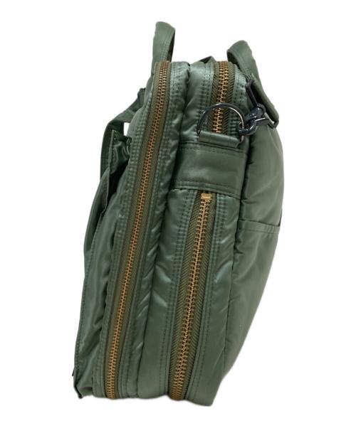 PORTER（ポーター）PORTER (ポーター) TANKER  2WAY BRIEFCASE(タンカー　2ウェイ　ブリーフケース) オリーブの古着・服飾アイテム