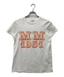 MaxMara（マックスマーラ）の古着「MINCIO コットン クルーネックロゴTEE」｜ホワイト