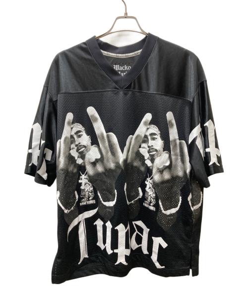 WACKO MARIA（ワコマリア）WACKO MARIA (ワコマリア) 2PAC FOOTBALL JERSEY/２パック　フットボール　ジャージーティー ブラック サイズ:Ｌの古着・服飾アイテム